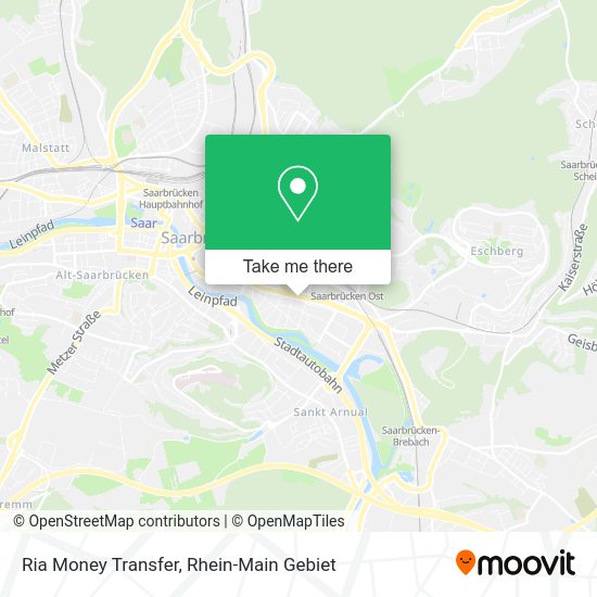 Карта Ria Money Transfer