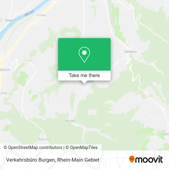 Карта Verkehrsbüro Burgen