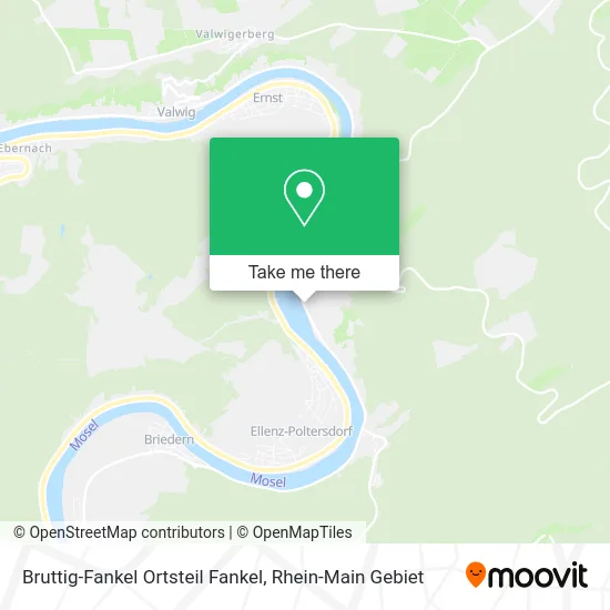 Карта Bruttig-Fankel Ortsteil Fankel