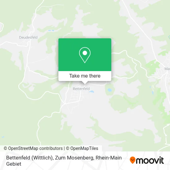 Карта Bettenfeld (Wittlich), Zum Mosenberg