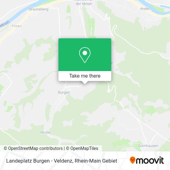 Карта Landeplatz Burgen - Veldenz