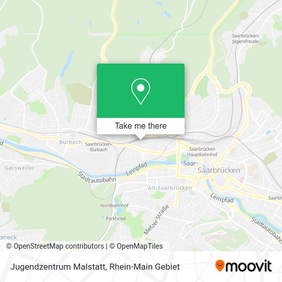 Карта Jugendzentrum Malstatt
