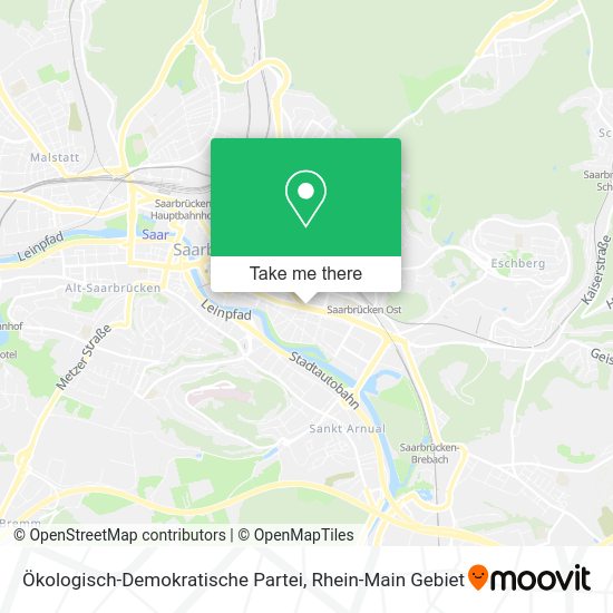 Карта Ökologisch-Demokratische Partei