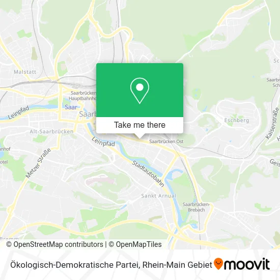 Карта Ökologisch-Demokratische Partei