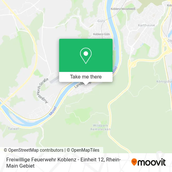 Карта Freiwillige Feuerwehr Koblenz - Einheit 12