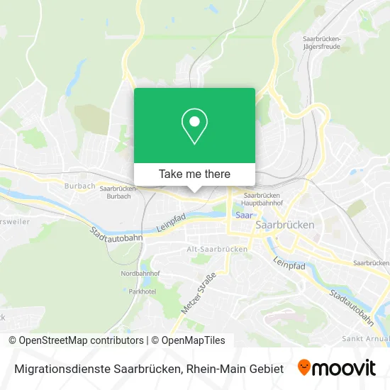 Карта Migrationsdienste Saarbrücken