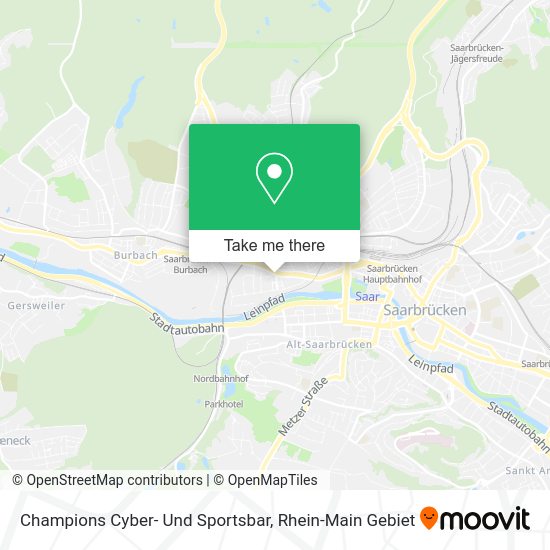 Карта Champions Cyber- Und Sportsbar