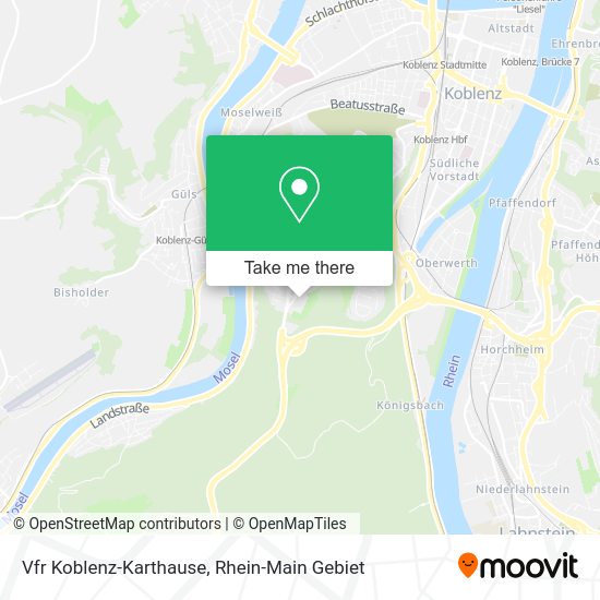 Карта Vfr Koblenz-Karthause