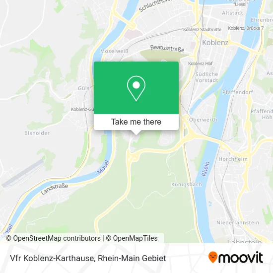 Карта Vfr Koblenz-Karthause
