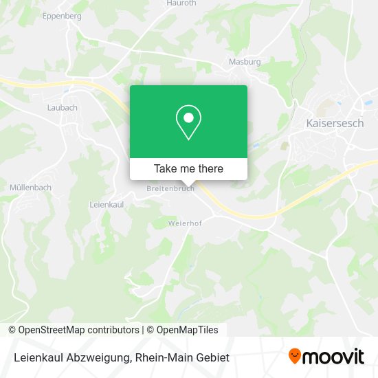 Карта Leienkaul Abzweigung