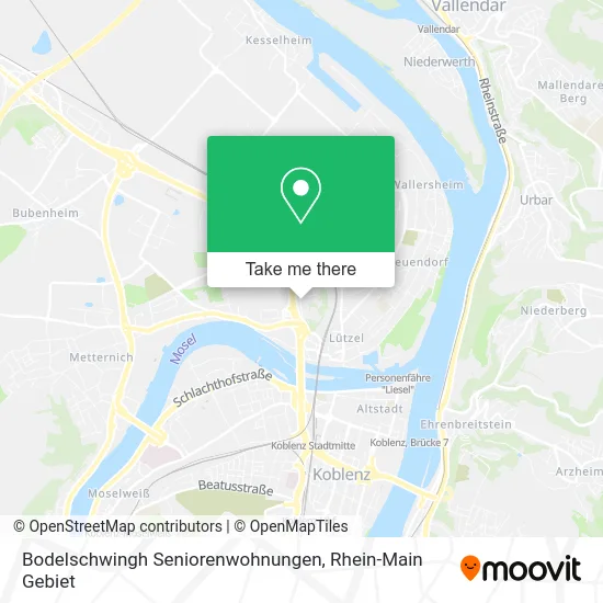 Карта Bodelschwingh Seniorenwohnungen