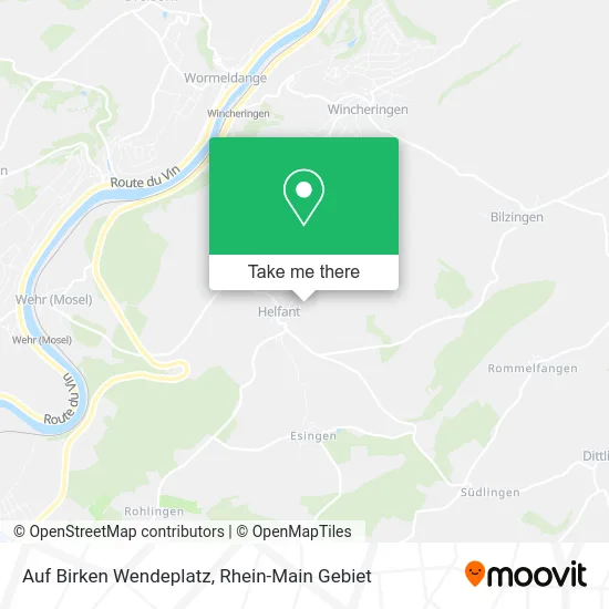 Карта Auf Birken Wendeplatz