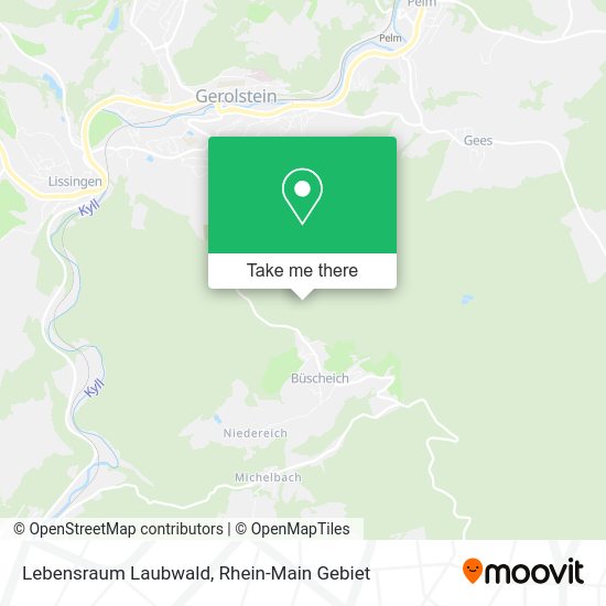 Карта Lebensraum Laubwald