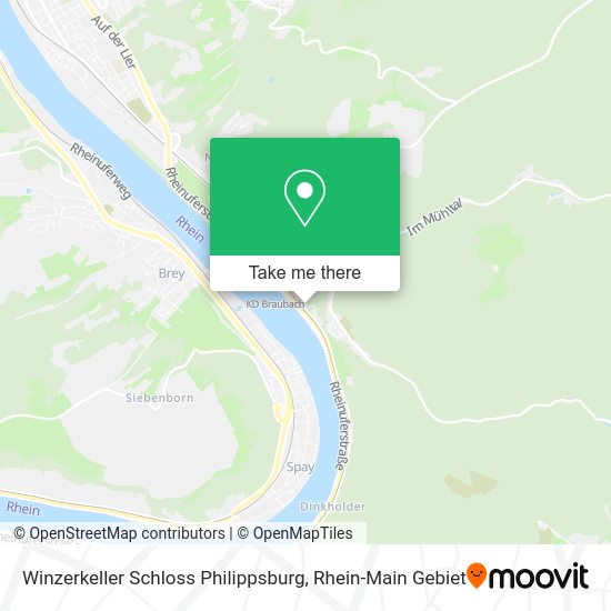 Карта Winzerkeller Schloss Philippsburg
