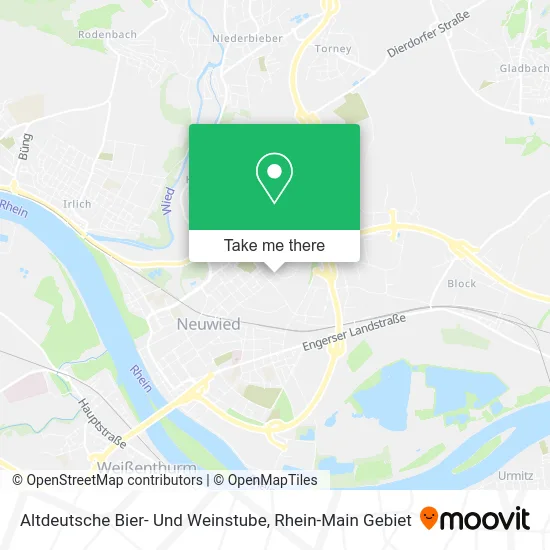 Карта Altdeutsche Bier- Und Weinstube