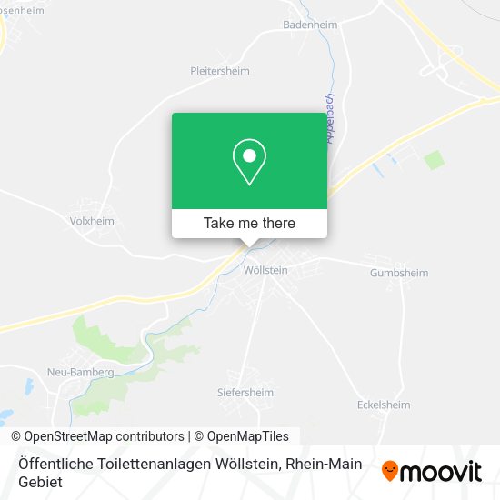 Карта Öffentliche Toilettenanlagen Wöllstein