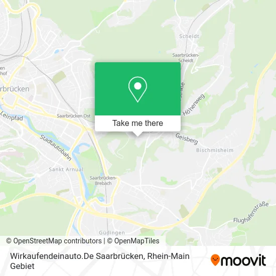 Карта Wirkaufendeinauto.De Saarbrücken