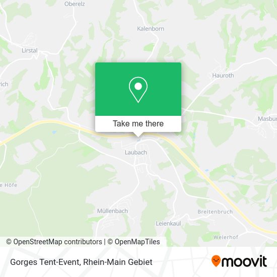 Карта Gorges Tent-Event