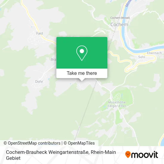 Карта Cochem-Brauheck Weingartenstraße