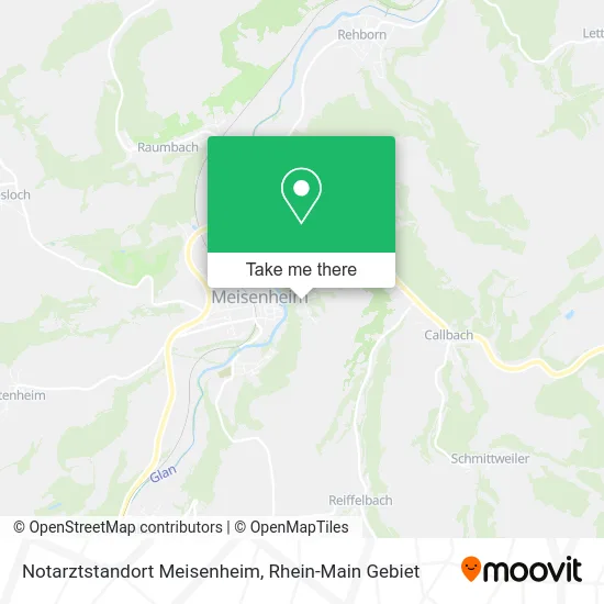 Карта Notarztstandort Meisenheim