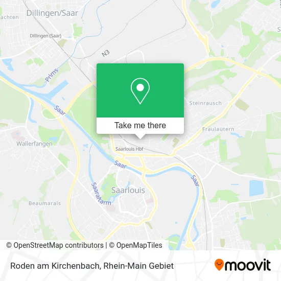 Карта Roden am Kirchenbach