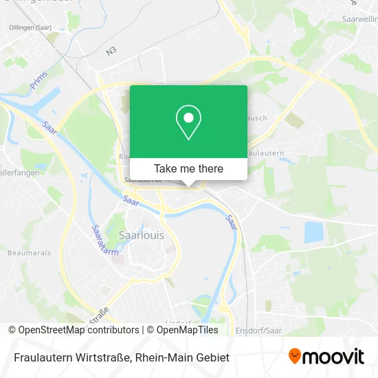 Карта Fraulautern Wirtstraße