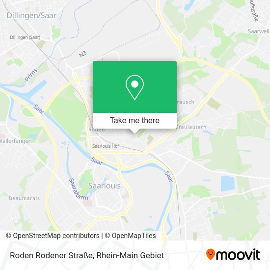 Карта Roden Rodener Straße