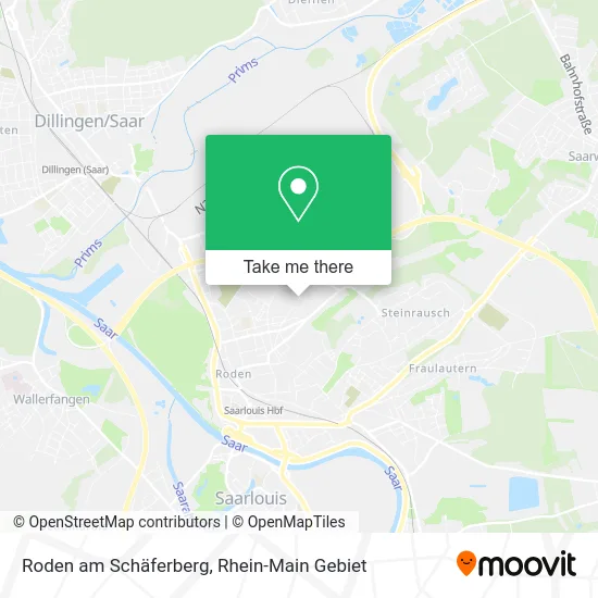 Карта Roden am Schäferberg