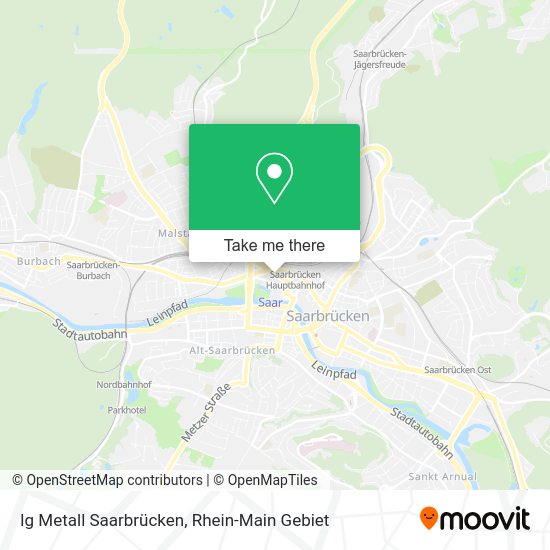 Карта Ig Metall Saarbrücken