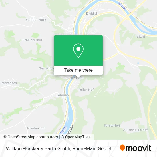 Карта Vollkorn-Bäckerei Barth Gmbh