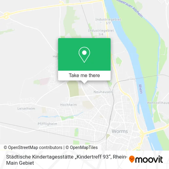 Карта Städtische Kindertagesstätte „Kindertreff 93“