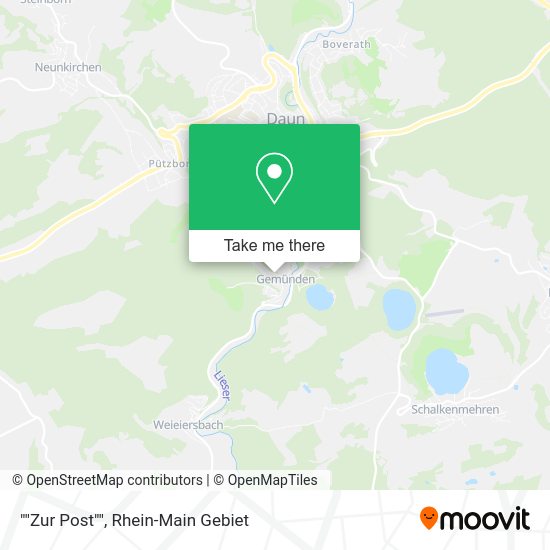 Карта ""Zur Post""
