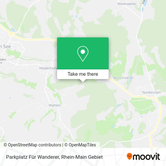 Карта Parkplatz Für Wanderer