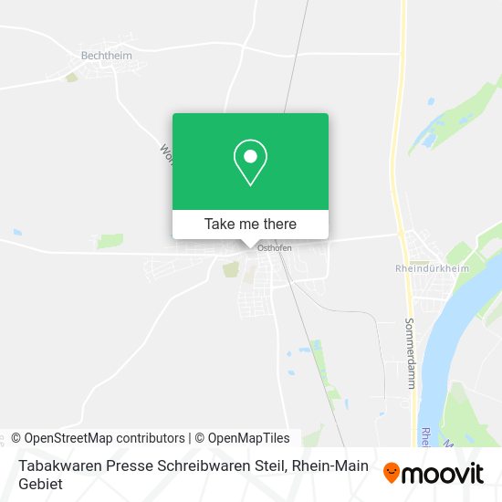 Карта Tabakwaren Presse Schreibwaren Steil