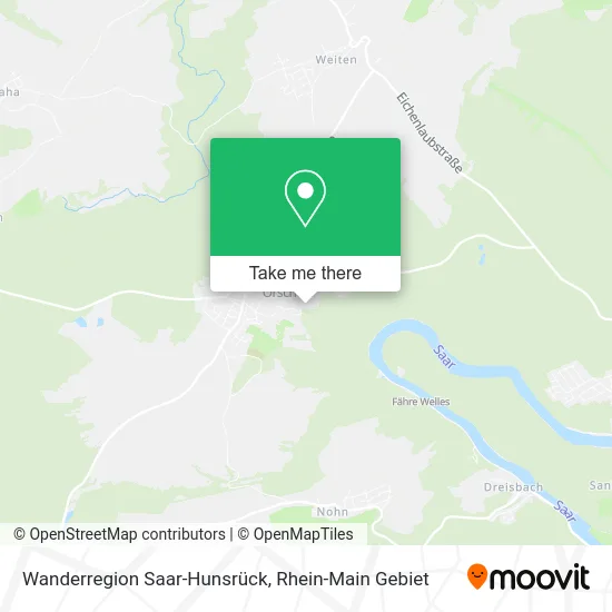 Карта Wanderregion Saar-Hunsrück