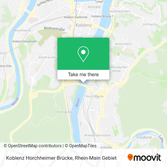Карта Koblenz Horchheimer Brücke