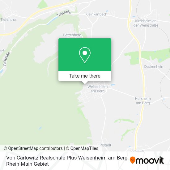 Карта Von Carlowitz Realschule Plus Weisenheim am Berg