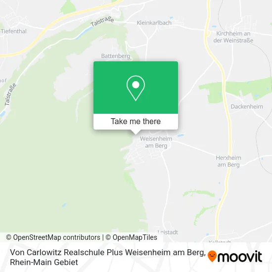 Карта Von Carlowitz Realschule Plus Weisenheim am Berg