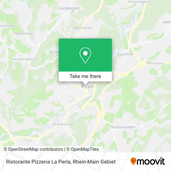 Карта Ristorante Pizzeria La Perla