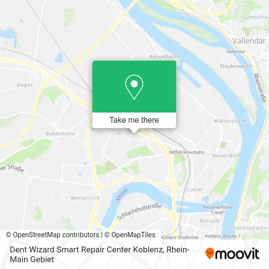 Карта Dent Wizard Smart Repair Center Koblenz