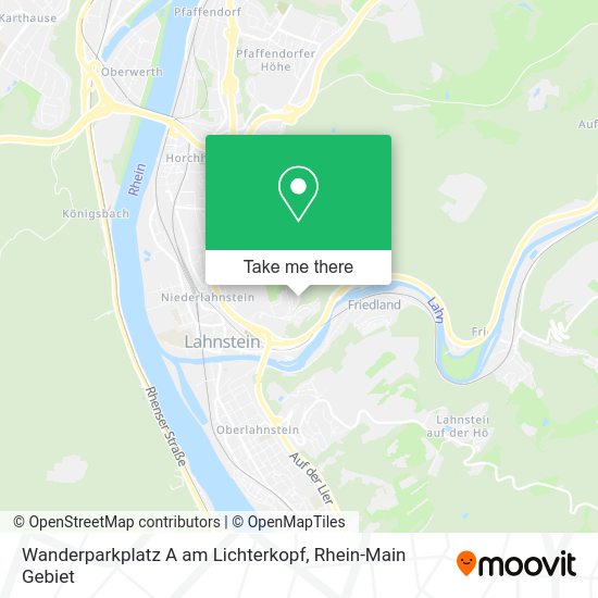 Карта Wanderparkplatz A am Lichterkopf