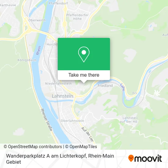 Карта Wanderparkplatz A am Lichterkopf