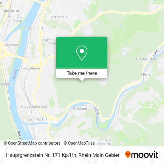 Карта Hauptgrenzstein Nr. 171 Kp/Hn