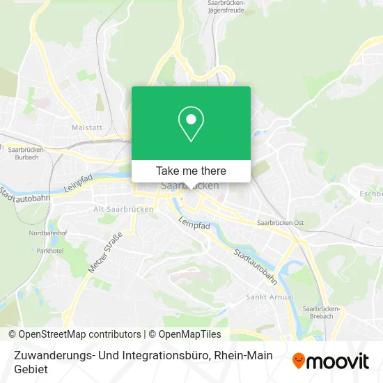 Карта Zuwanderungs- Und Integrationsbüro