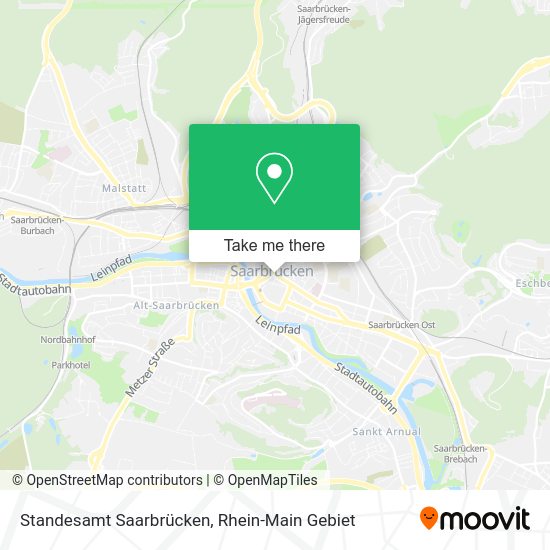 Карта Standesamt Saarbrücken