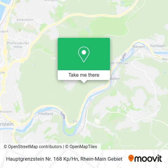 Карта Hauptgrenzstein Nr. 168 Kp/Hn