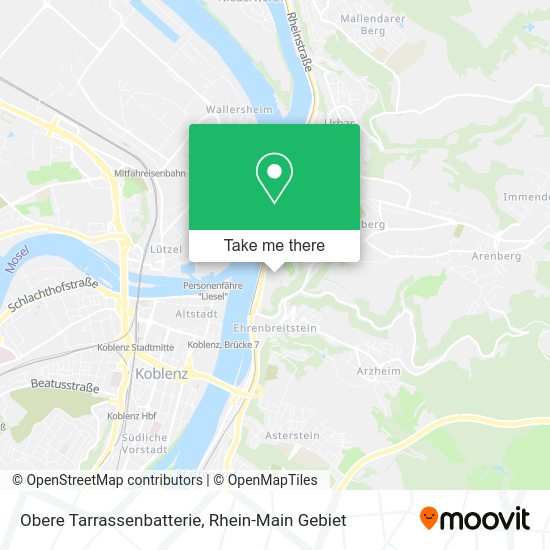 Карта Obere Tarrassenbatterie