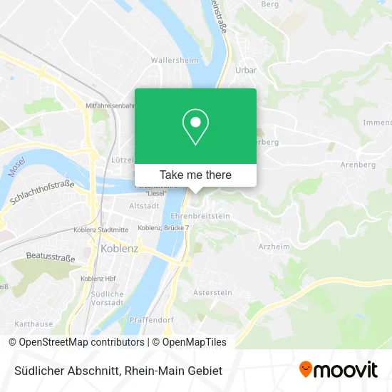 Карта Südlicher Abschnitt