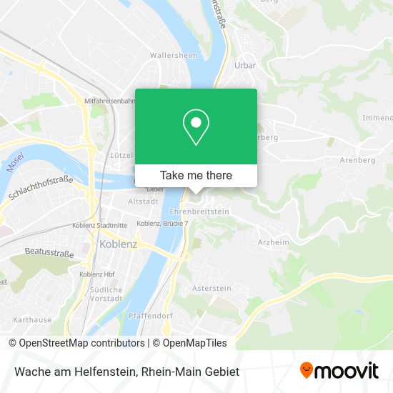 Карта Wache am Helfenstein