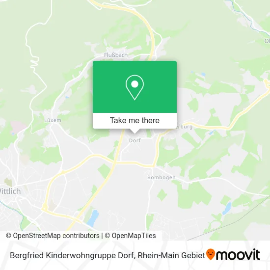 Карта Bergfried Kinderwohngruppe Dorf
